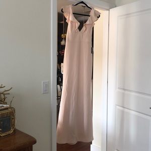 RARE! NWT Lulus Perfect Opportunity PaleBlush Gown